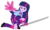 Size: 5000x3000 | Tagged: dead source, safe, artist:razethebeast, twilight sparkle, equestria girls, g4, angry, badass, clothes, female, frown, high res, katana, magic, pleated skirt, simple background, skirt, solo, sword, transparent background, vector, weapon