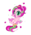 Size: 1000x1121 | Tagged: safe, artist:ipun, oc, oc only, oc:precious metal, pegasus, pony, blushing, bow, female, filly, hair bow, heart, heart eyes, simple background, solo, transparent background, wingding eyes