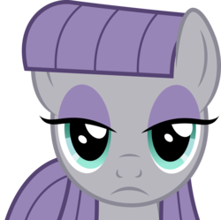Size: 5000x4980 | Tagged: safe, artist:dashiesparkle, maud pie, g4, the gift of the maud pie, .svg available, absurd resolution, female, front, gritted teeth, looking at you, ponyscape, simple background, solo, stare, the fire in her eyes, the stare, transparent background, vector