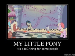 Size: 750x567 | Tagged: safe, screencap, beaude mane, luckette, lucky breaks, strawberry ice, tornado bolt, earth pony, pony, g4, the gift of the maud pie, big (movie), cute, image macro, male, meme, motivational poster, pun, stallion, theme song, tornadorable