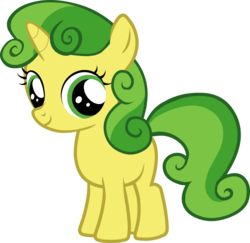 Size: 1024x995 | Tagged: safe, artist:blah23z, edit, apple fritter, sweetie belle, g4, apple family member, female, recolor, simple background, solo, transparent background, vector