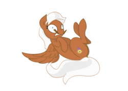 Size: 1024x724 | Tagged: safe, artist:wonkysole, oc, oc only, pegasus, pony, pencil, solo