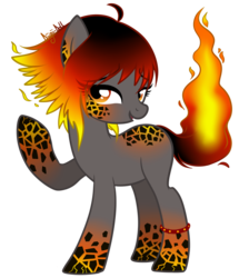 Size: 1024x1193 | Tagged: safe, artist:lunarahartistry, oc, oc only, oc:torchlight, anklet, solo