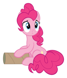 Size: 626x725 | Tagged: safe, artist:poniiandii, pinkie pie, g4, the gift of the maud pie, .svg available, female, sad, simple background, sitting, solo, svg, transparent background, vector