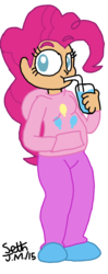 Size: 876x2212 | Tagged: safe, artist:ultimatestudios, pinkie pie, equestria girls, g4, female, human coloration, redesign, solo