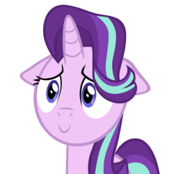 Size: 3000x3000 | Tagged: safe, artist:sol-r, starlight glimmer, pony, unicorn, g4, the crystalling, :>, cute, female, floppy ears, glimmerbetes, high res, inverted mouth, mare, simple background, smiling, solo, transparent background