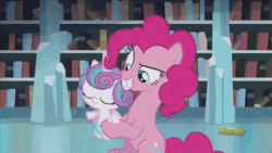 Size: 480x270 | Tagged: safe, edit, edited screencap, screencap, pinkie pie, princess flurry heart, rarity, shining armor, spike, starlight glimmer, g4, the crystalling, animated, daniel radcliffe, discovery family logo, flurry heart ruins everything, hammerspace, harry potter, harry potter (series), sirius black, spoilers for another series