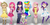 Size: 1822x908 | Tagged: safe, artist:aruva-chan, applejack, fluttershy, pinkie pie, rainbow dash, rarity, spike, twilight sparkle, human, g4, book, clothes, dress, female, headphones, humanized, mane seven, mane six, skirt