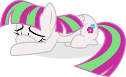 Size: 1291x788 | Tagged: safe, artist:punzil504, blossomforth, g4, female, recolor, sad, sad pony, simple background, solo, transparent background, vector