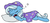 Size: 1151x529 | Tagged: safe, artist:zippysqrl, derpibooru exclusive, trixie, pony, unicorn, g4, cute, daaaaaaaaaaaw, diatrixes, drool, eyes closed, female, floppy ears, open mouth, pillow, prone, simple background, sleeping, snoring, solo, sploot, trixie's cape, trixie's hat, uvula, weapons-grade cute, white background, zzz