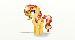 Size: 1366x728 | Tagged: safe, artist:gaelledragons, sunset shimmer, pony, unicorn, g4, female, solo