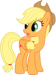 Size: 3170x4280 | Tagged: safe, artist:freefraq, applejack, pegasus, pony, g4, female, flapplejack, high res, mare, race swap, simple background, solo, transparent background, vector