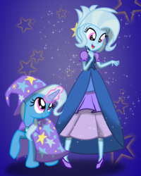 Size: 1200x1500 | Tagged: safe, artist:geraritydevillefort, trixie, human, equestria girls, g4, alternate hairstyle, clothes, dress, human ponidox, magic