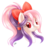Size: 1700x1800 | Tagged: safe, artist:iheartjapan789, oc, oc only, oc:sweet velvet, bat pony, pony, bow, bust, female, hair bow, mare, ponytail, simple background, solo, transparent background