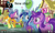 Size: 718x428 | Tagged: safe, edit, edited screencap, screencap, amethyst star, berry punch, berryshine, carrot top, golden harvest, minuette, rainbowshine, sassaflash, sparkler, g4, no second prances, caption, image macro, meme, minustar, ponies standing next to each other, shipping, tv-y, youtube