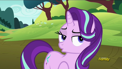 Size: 1920x1088 | Tagged: safe, screencap, starlight glimmer, g4, no second prances, discovery family logo, duckface, faic, female, lidded eyes, solo