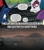 Size: 500x564 | Tagged: safe, idw, official comic, screencap, princess celestia, princess luna, alicorn, pony, friendship is magic #20, g4, my little pony: friendship is magic, my little pony: friendship is magic (idw), reflections, the cutie re-mark, spoiler:comic, alternate timeline, ashlands timeline, barren, dark mirror universe, dialogue, evil celestia, evil counterpart, evil luna, evil sisters, gritted teeth, image macro, implied genocide, meme, mirror universe, post-apocalyptic, wasteland