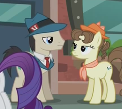 Size: 538x478 | Tagged: safe, screencap, lucky breaks, pegasus olsen, peggy holstein, rarity, g4, the gift of the maud pie