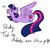 Size: 2244x2244 | Tagged: safe, artist:whale, twilight sparkle, alicorn, pony, g4, :p, chibi, female, high res, mare, solo, spread wings, tongue out, twilight sparkle (alicorn)
