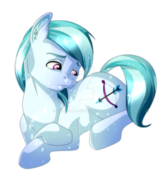 Size: 1024x1094 | Tagged: safe, artist:topas-art, crystal arrow, crystal beau, crystal pony, pony, g4, lying down, simple background, solo, transparent background, watermark