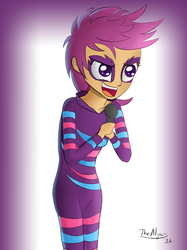 Size: 800x1067 | Tagged: safe, artist:thealjavis, scootaloo, equestria girls, g4, female, show stopper outfits, solo