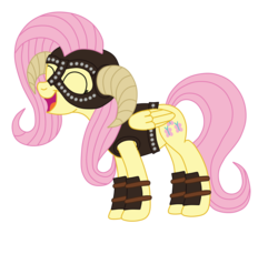 Size: 2292x2096 | Tagged: safe, artist:squipycheetah, fluttershy, pegasus, pony, g4, armor, button, buttons, crossover, cute, dovahkiin, dovahshy, eyes closed, female, fus-ro-dah, happy, helmet, high res, horned helmet, horns, open mouth, shout, shyabetes, simple background, skyrim, smiling, solo, standing, the elder scrolls, transparent background, vector