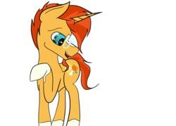Size: 2100x1500 | Tagged: safe, artist:viennaarts, sunburst, pony, unicorn, g4, the crystalling, glasses, male, missing accessory, simple background, solo, stallion, transparent background