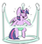 Size: 1021x1061 | Tagged: safe, artist:nobody, twilight sparkle, alicorn, pony, g4, age regression, baby bouncer, babylight sparkle, female, mare, smiling, solo, twilight sparkle (alicorn), wingding eyes, younger