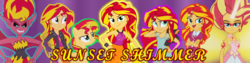 Size: 1000x250 | Tagged: safe, sunset shimmer, pony, equestria girls, g4, my little pony equestria girls, my little pony equestria girls: friendship games, my little pony equestria girls: rainbow rocks, banner, daydream shimmer, female, ponied up, solo, sunset satan