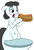 Size: 343x498 | Tagged: safe, artist:anontheanon, oc, oc only, oc:kohlette, object pony, original species, toilet pony, but why, eating, food, hot dog, looking at you, meat, not salmon, open mouth, ponified, sausage, simple background, smiling, solo, toilet, wat, what has science done