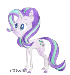 Size: 1245x1335 | Tagged: safe, artist:raiwee, starlight glimmer, g4, female, solo, traditional art
