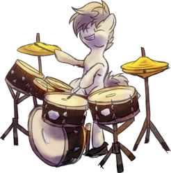 Size: 800x813 | Tagged: safe, artist:tiothebeetle, oc, oc only, drum kit, drums, musical instrument, solo