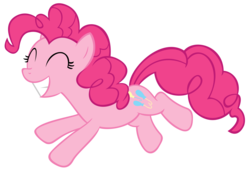 Size: 2000x1373 | Tagged: safe, artist:xxthehtfgodxx, derpibooru exclusive, pinkie pie, g4, ^^, eyes closed, female, simple background, solo, transparent background, vector