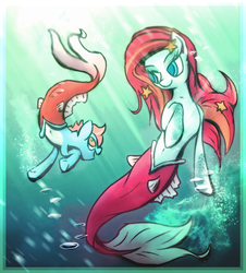 Size: 1273x1408 | Tagged: safe, artist:tiothebeetle, oc, oc only, merpony, underwater