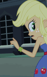 Size: 406x662 | Tagged: safe, screencap, applejack, equestria girls, g4, animated, cropped, female, solo