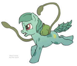 Size: 1200x1032 | Tagged: safe, artist:haretrinity, bulbasaur, pony, pokémon, ponified, simple background, solo, transparent background