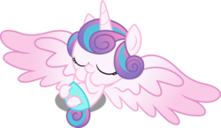 Size: 6000x3473 | Tagged: safe, artist:dashiesparkle, princess flurry heart, g4, the crystalling, .svg available, absurd resolution, baby, diaper, female, hoof sucking, ponyscape, simple background, solo, transparent background, vector
