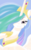 Size: 1100x1800 | Tagged: safe, artist:theroyalprincesses, princess celestia, g4, female, lip bite, raised hoof, selfie, solo