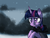 Size: 1024x768 | Tagged: safe, artist:not-ordinary-pony, twilight sparkle, g4, female, snow, snowfall, solo, twilight starkle, winter