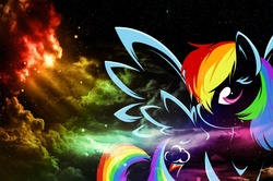 Size: 1600x1062 | Tagged: artist needed, safe, rainbow dash, g4, cloud, wallpaper