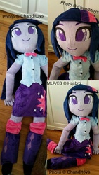 Size: 720x1280 | Tagged: safe, artist:chanditoys, twilight sparkle, human, equestria girls, g4, clothes, commission, doll, irl, life size, photo, plushie, skirt, toy