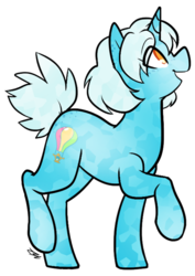 Size: 500x705 | Tagged: safe, artist:egophiliac, oc, oc only, oc:lofty lantern, crystal pony, crystal unicorn, pony, unicorn, looking up, solo