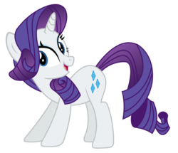 Size: 2356x2028 | Tagged: safe, artist:sketchmcreations, rarity, pony, unicorn, g4, the gift of the maud pie, behaving like pinkie pie, cute, female, high res, inkscape, mare, open mouth, raribetes, simple background, solo, transparent background, vector