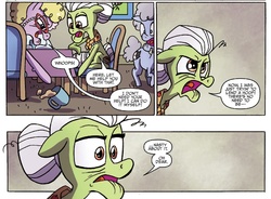 Size: 1361x1000 | Tagged: safe, artist:agnes garbowska, idw, official comic, granny smith, friends forever #27, g4, my little pony: friends forever, spoiler:comic