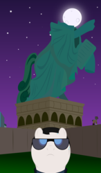 Size: 1075x1840 | Tagged: safe, artist:codename50, deus ex, jc denton, liberty island, night, nsf, statue of liberty, vector