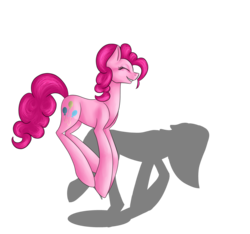 Size: 4008x3744 | Tagged: safe, artist:gree3, pinkie pie, g4, duality, pinkamena diane pie, pronking, shadow