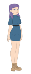 Size: 2470x5868 | Tagged: safe, artist:carnifex, maud pie, human, g4, commission, female, humanized, simple background, solo, transparent background