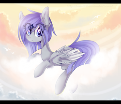 Size: 1024x880 | Tagged: safe, artist:ten-dril, oc, oc only, pegasus, pony, cloud, solo