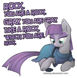 Size: 1494x1512 | Tagged: safe, artist:ratiasuq, boulder (g4), maud pie, g4, female, poem, prone, shirt design, simple background, solo, transparent background