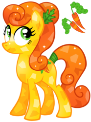 Size: 2171x2911 | Tagged: safe, artist:cloudy glow, carrot top, golden harvest, crystal pony, pony, g4, crystallized, cutie mark, female, high res, mare, simple background, solo, transparent background